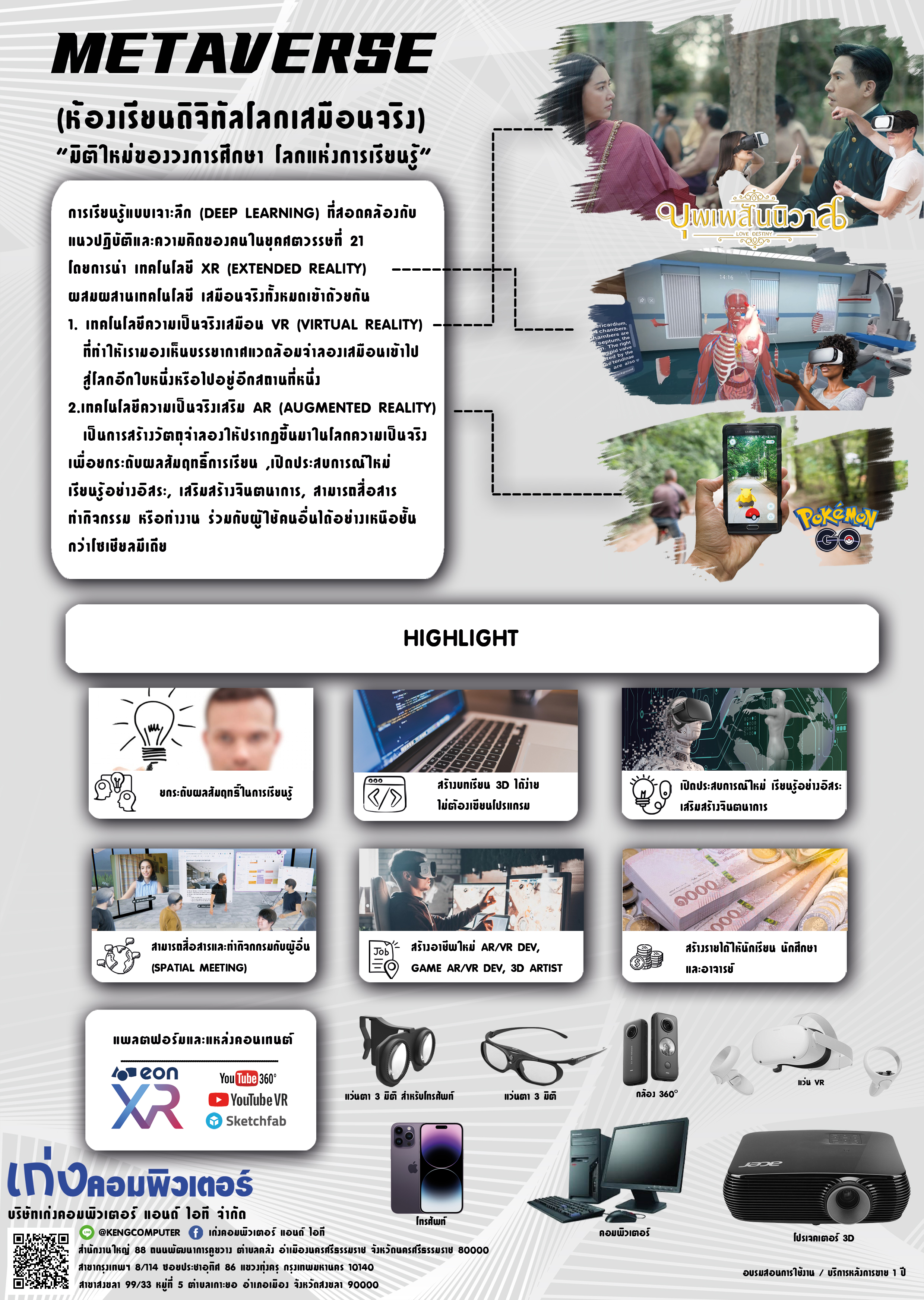 Metaverse Classroom (ห้องเรียนดิจิทัล โลกเสมือนจริง)